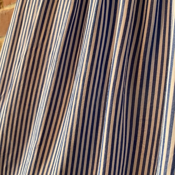 The Softest high neck ruffled sleeveless blouse with stripes and ruffles LOFT MP - Picture 6 of 7